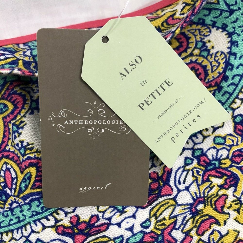 Maeve Anthropologie Linen Blend Motif Skirt - Picture 3 of 7